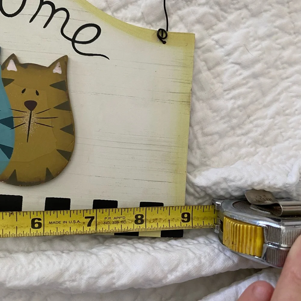 Primitive, Cat, Welcome Sign - Picture 4 of 4